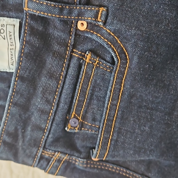 GAP 1969 ALWAYS SKINNY WOMENS JEANS SIZE 26 S DARK BLUE DENIM PRE-OWNED - Picture 8 of 17